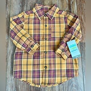 Carter’s Plaid Button Down Shirt Size 12 Months